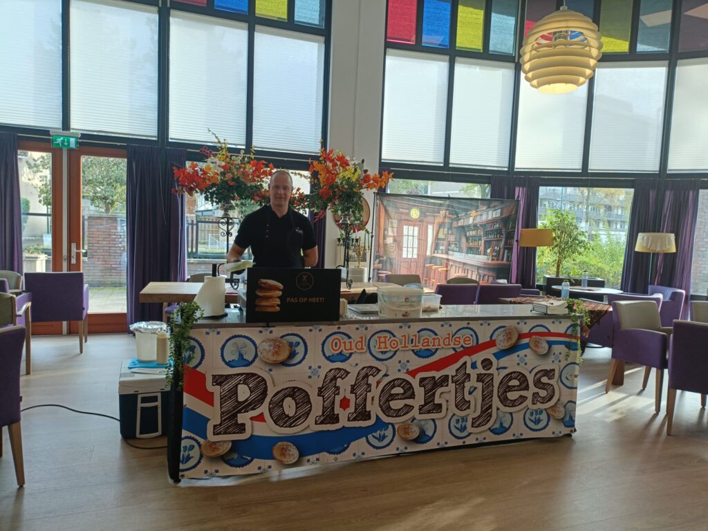 Binnen opstelling poffertjes