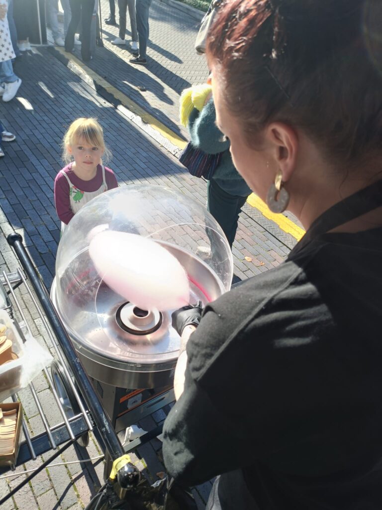 Suikerspin op locatie