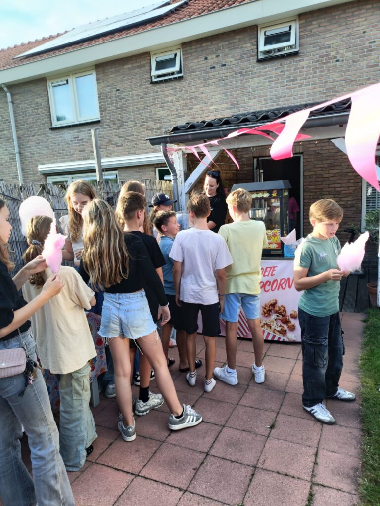 Suikerspin & popcorn